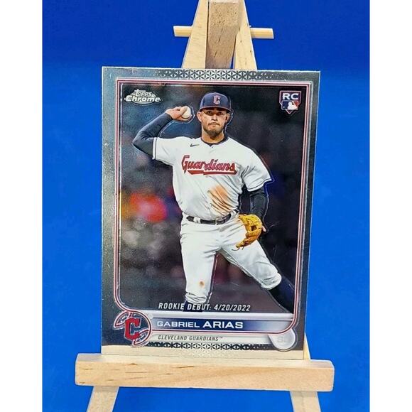 2022 Topps Chrome Update Series - Rookie Debut Gabriel Arias #USC14 (RC) - Picture 3 of 9